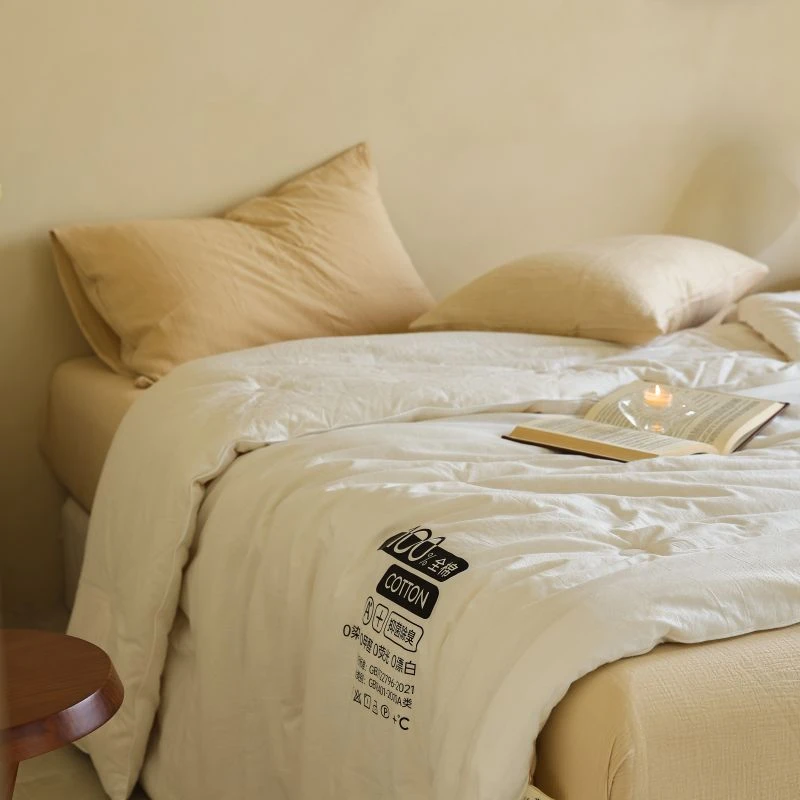 A类100%全棉抑菌大豆被夏被春秋被加厚保暖冬被子母被可水洗被芯
