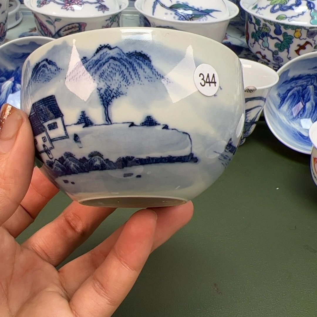 杯沙沙手工手绘茶具344