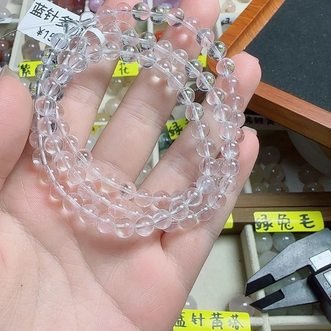 烟晶手链银S925镶嵌