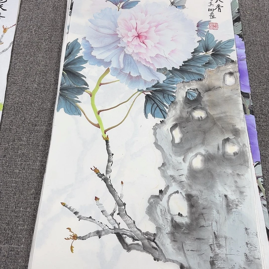 国画国画作品多次在国内外大展