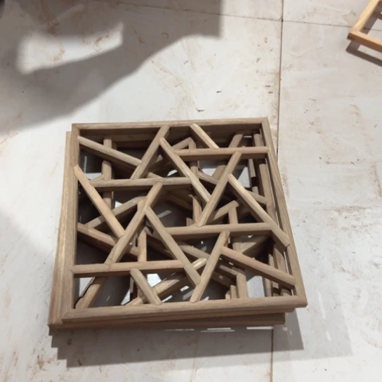 晨***景香榧木2套冰裂纹方窗包邮