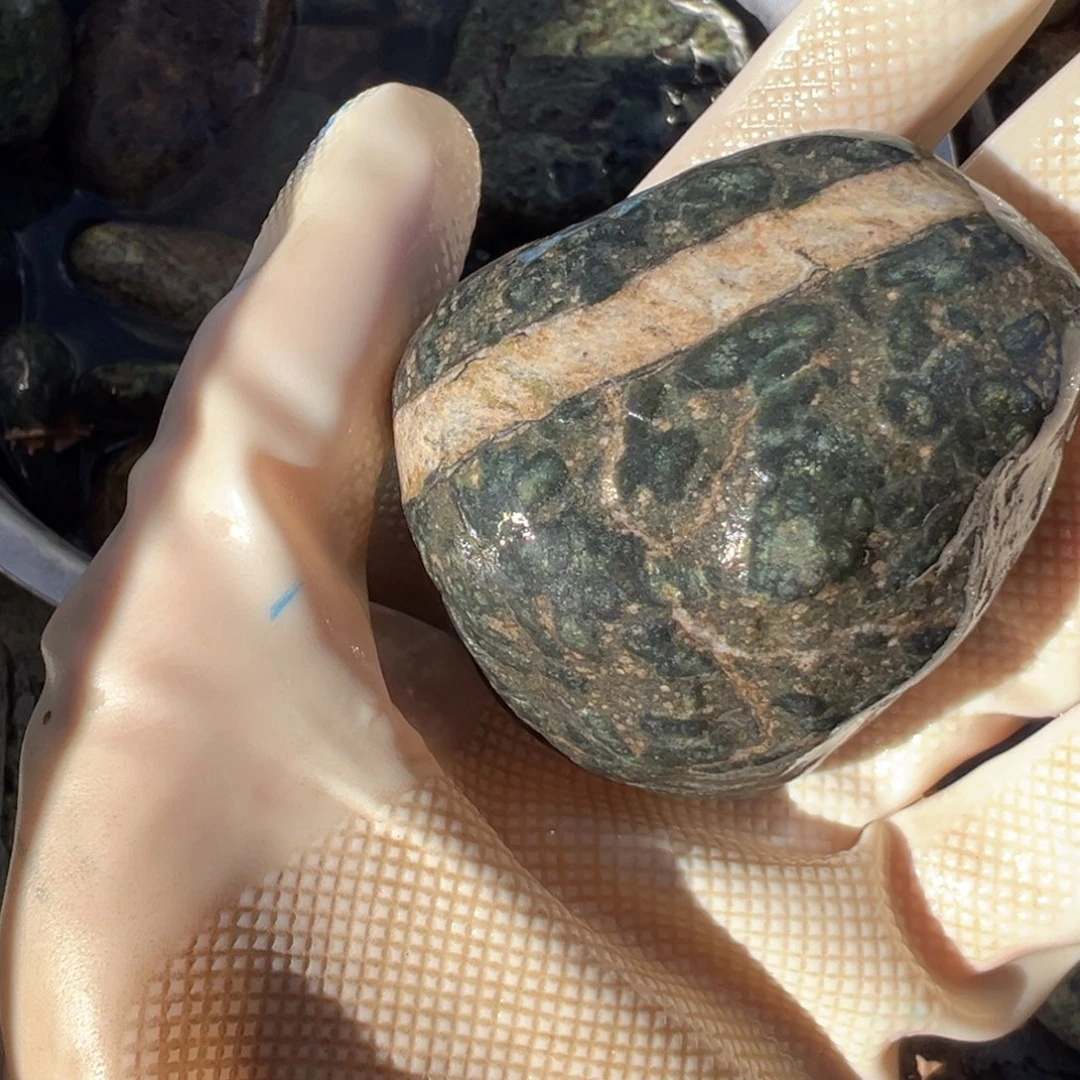 福***家长石玉合金藏玉藏玉