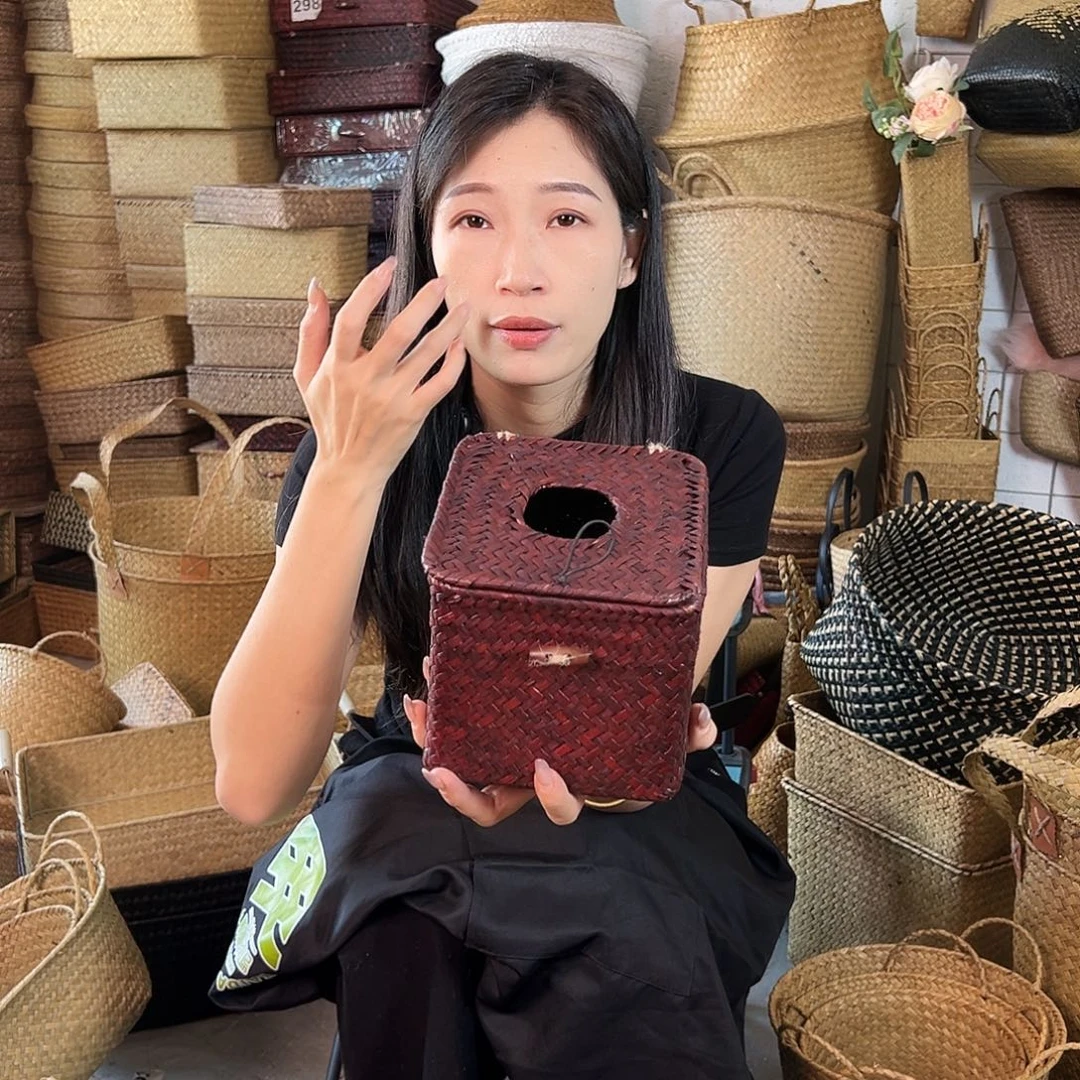 草编草编包/草编收纳盒微瑕疵