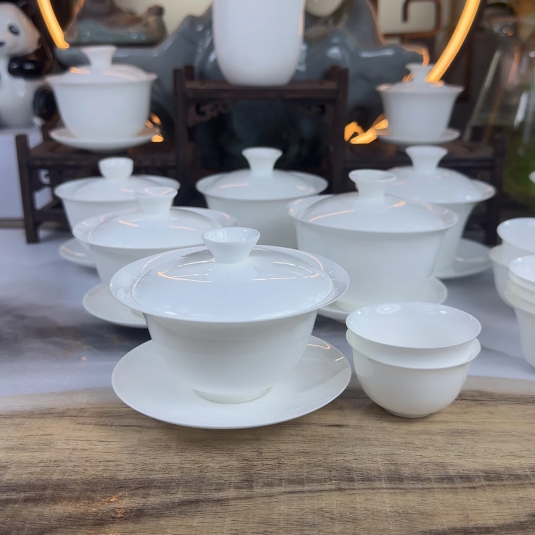 盖下120ml盖碗➕2个蛋壳杯