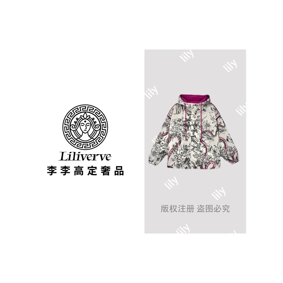 蛇年限定新款宽松连帽短外套冲锋衣2025春装短款女上衣休闲花色