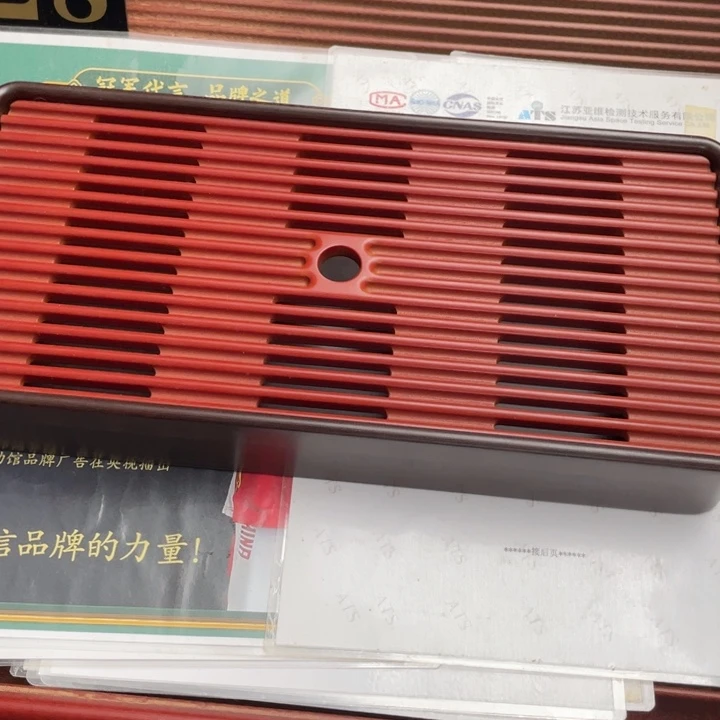 背***阳紫色直边电木茶盘