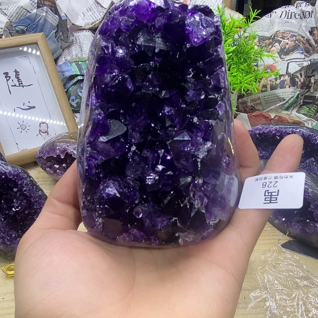 紫晶珠宝半成品未镶嵌