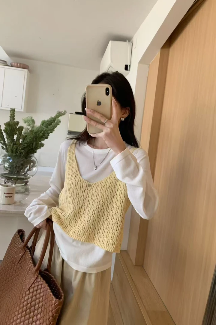 【香姐推荐】【8239】春季时尚新款针织两件套显瘦百搭