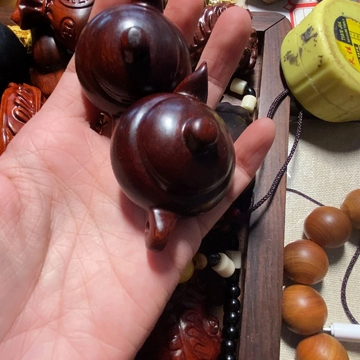 黑酸枝木类紫檀把把壶