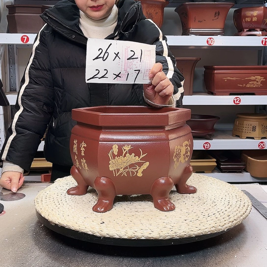 紫砂花盆紫砂花盆