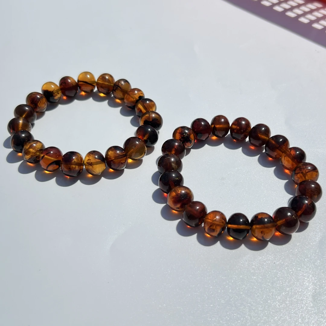 AG30抚顺琥珀*药王手串11.8mm（多样性发其一）