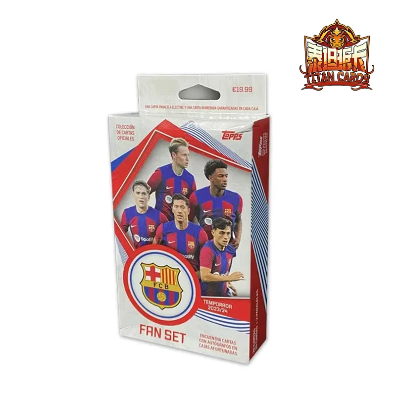Topps【拆盒】23-24 巴塞罗那 Fan Set队盒 球星卡盲盒