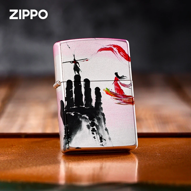 ZIPPO/之宝打火机【镀银一生所爱】防风原装男士七夕送礼DYJ1H1X1