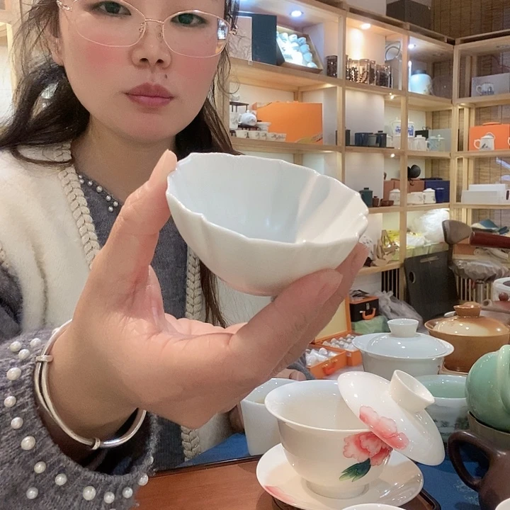 官窑瓷器主人杯茶杯