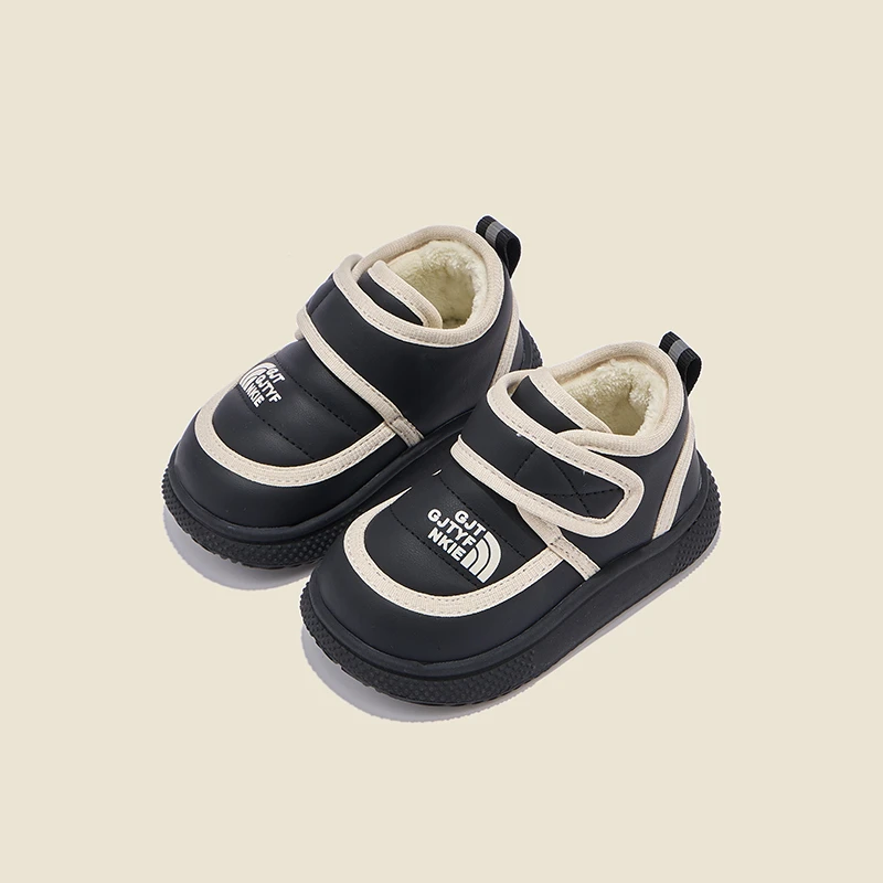 冬季男宝宝鞋子加绒加厚雪地靴棉鞋女婴儿鞋子小童防滑保暖1一3岁
