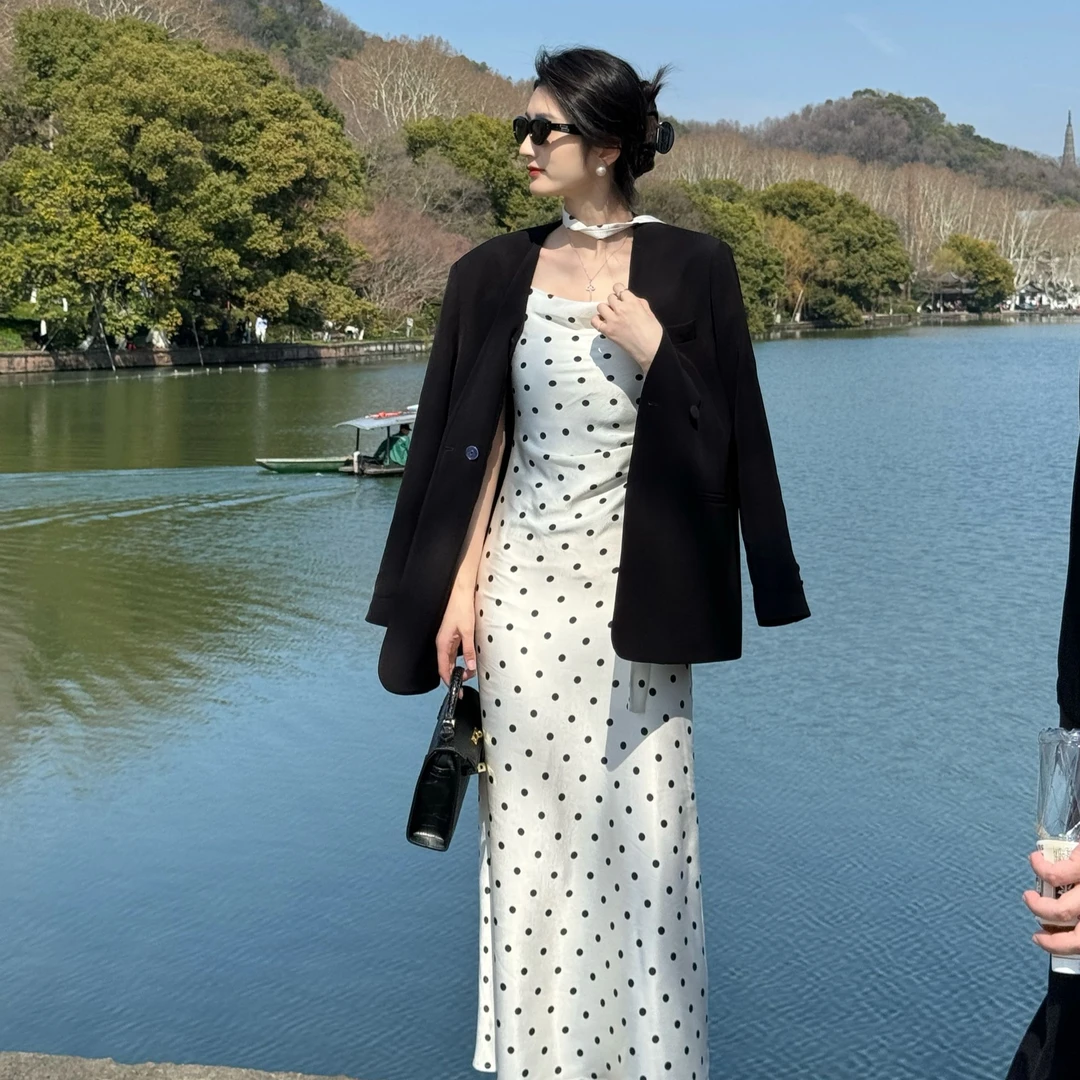 Liixu百搭领设计感轻奢宽松型轻职风西装长袖套装L51TZ084