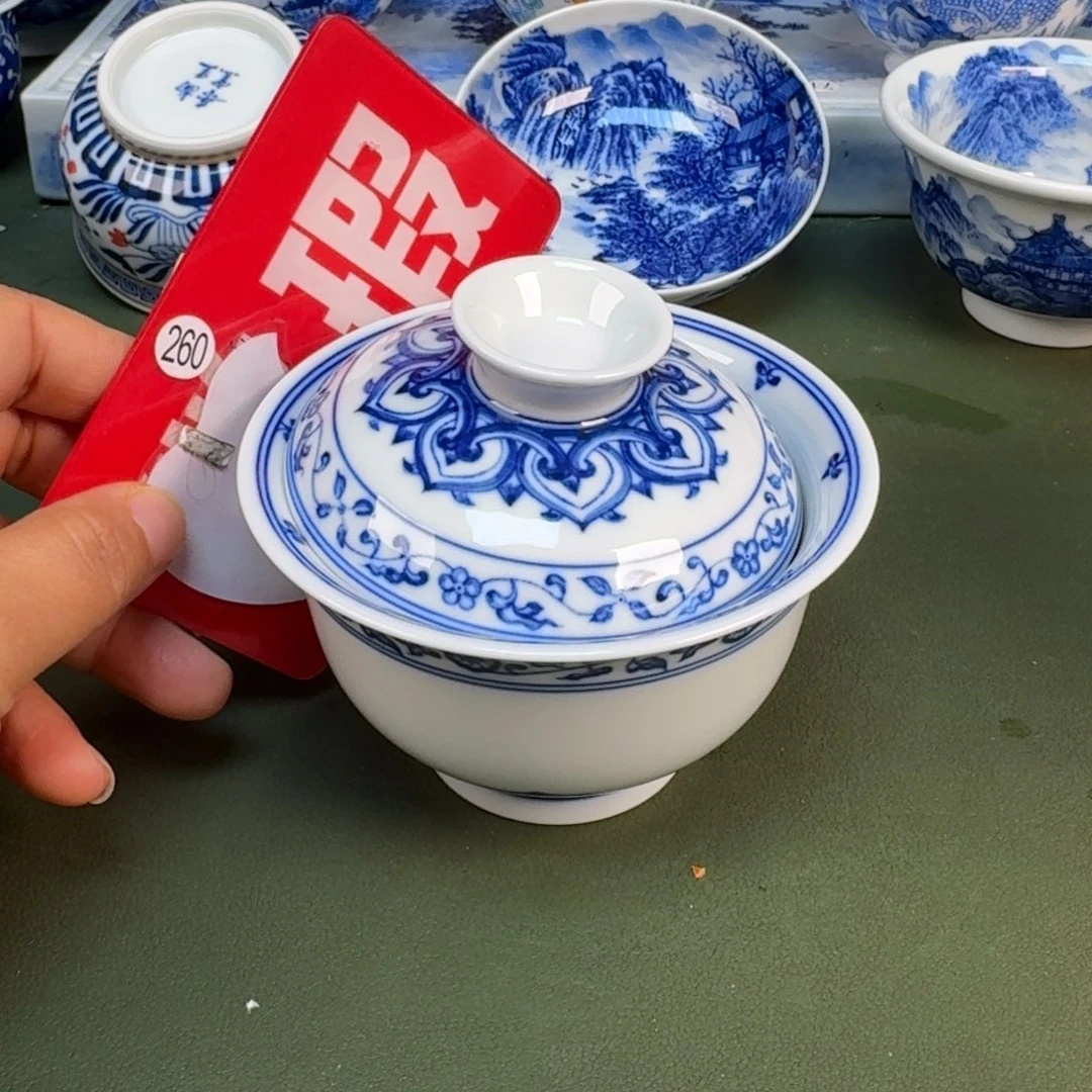 陶景德镇纯手绘茶具圆圆278