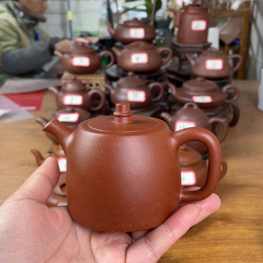 【闪购商品】茶壶紫砂7****3龙血砂汉铎壶～容量：180