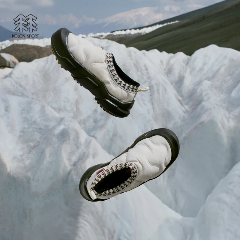 KOLON SPORT可隆户外休闲鞋女士防泼水保暖P棉V底PUFFY BED营地鞋