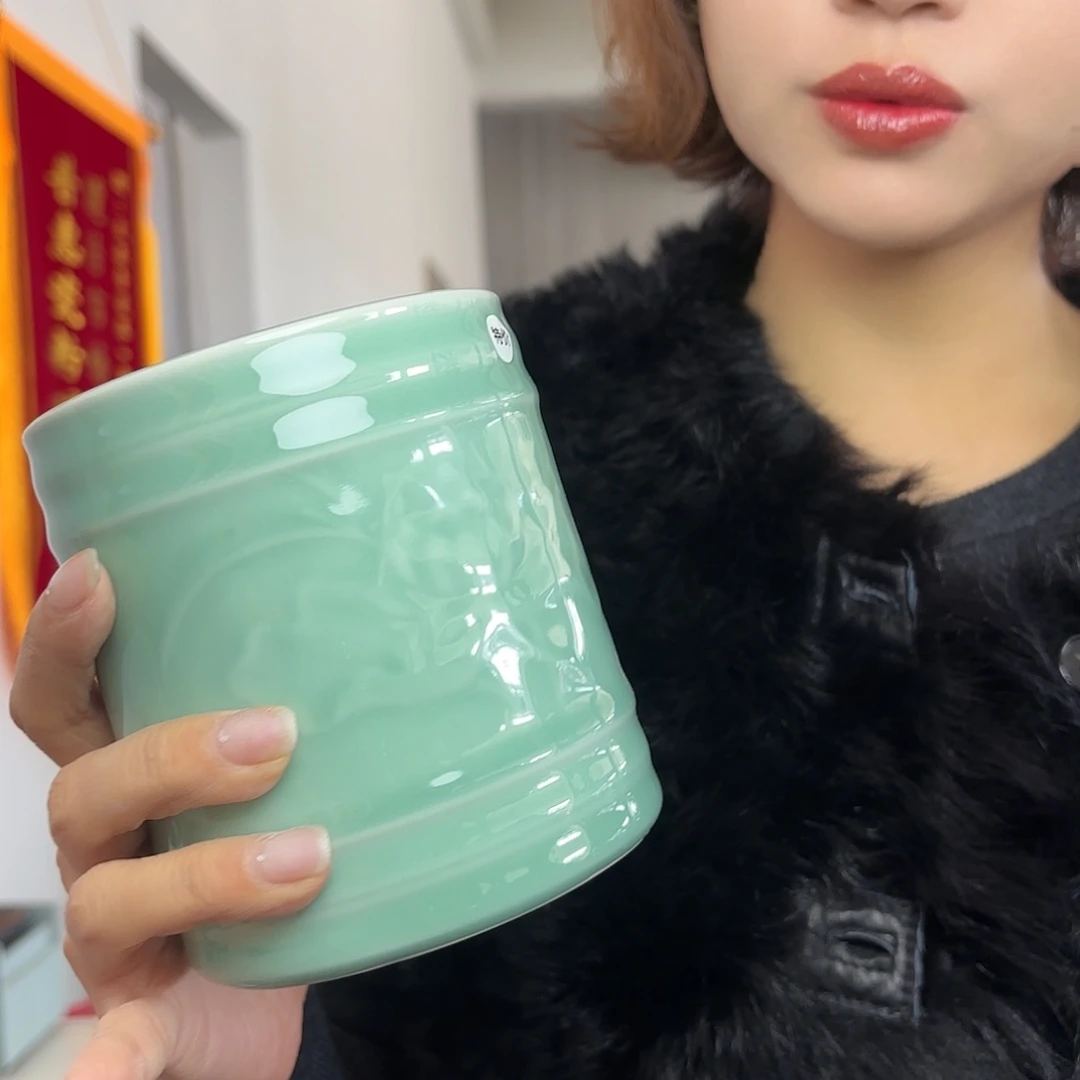 龙泉云间青瓷小米茶器