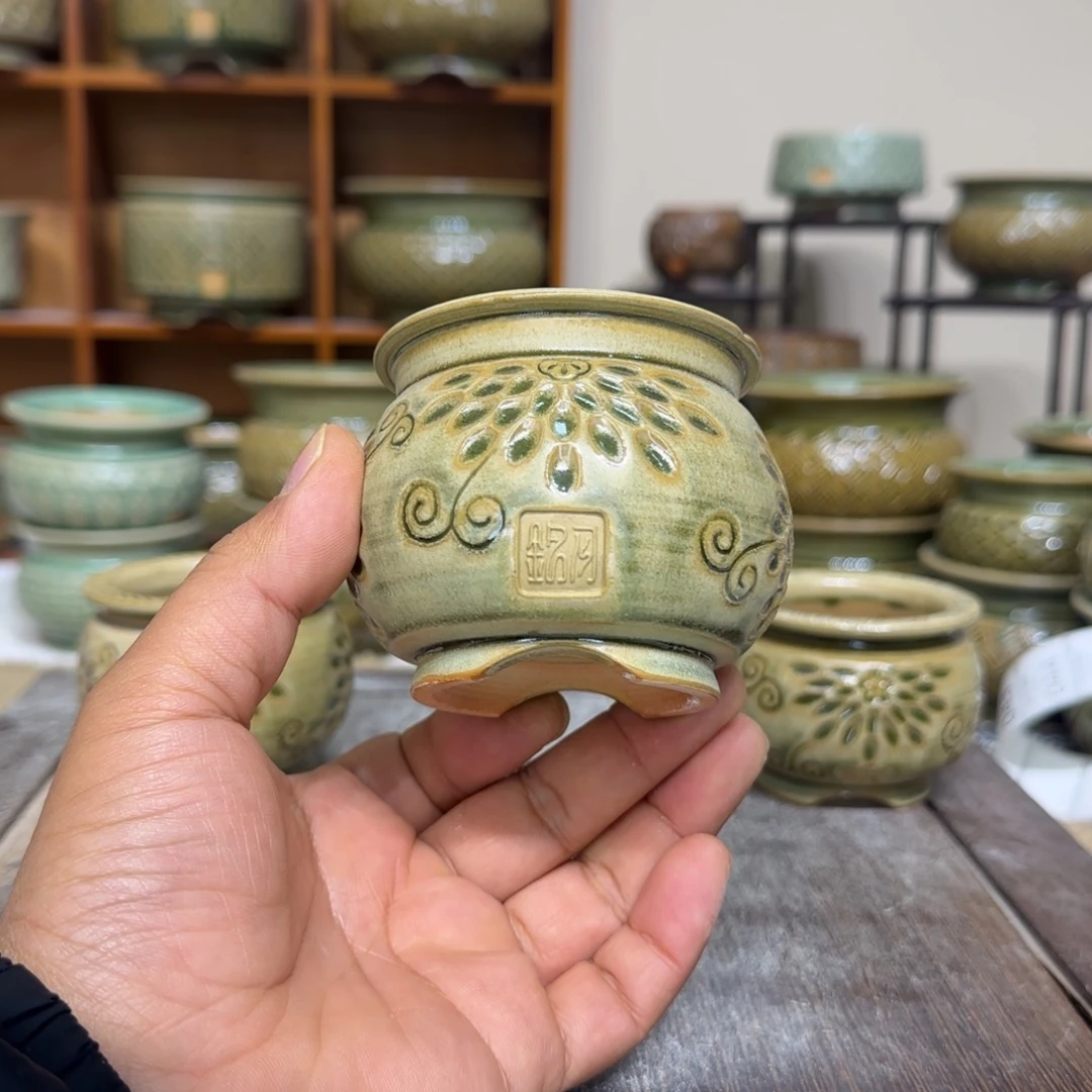 N***)手工花盆 002 内口口径 6cm