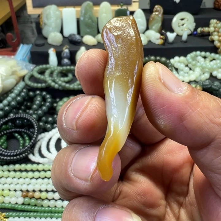 和田玉未镶嵌吊坠(不含链)