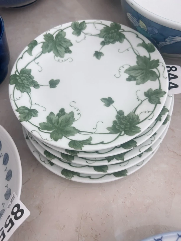 8英寸中式浅盘可作凉菜盘饺子盘水果盘