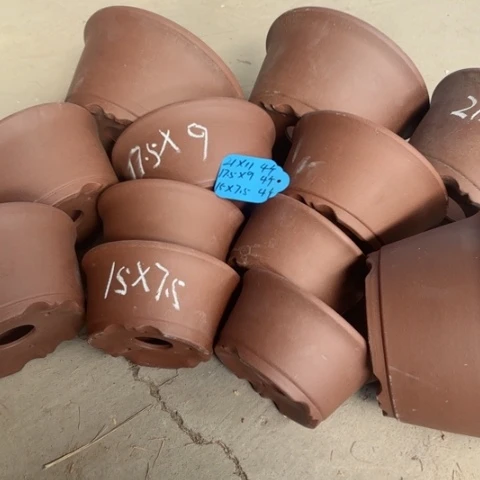 紫砂花盆100-12。