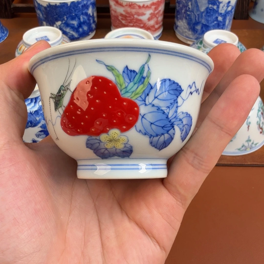 摆件景德镇瓷器手工手绘