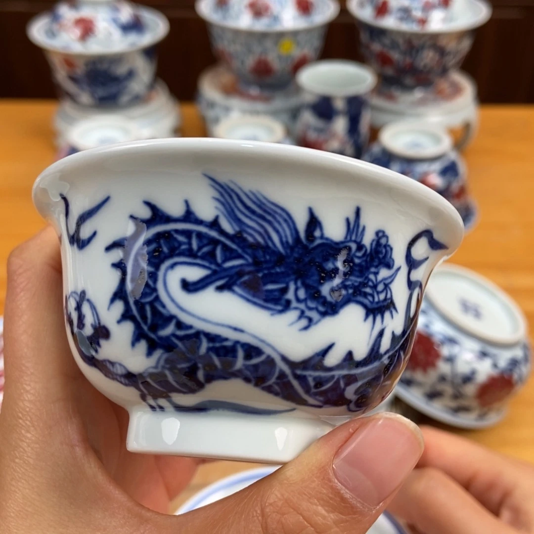 手绘现代茶具非古董