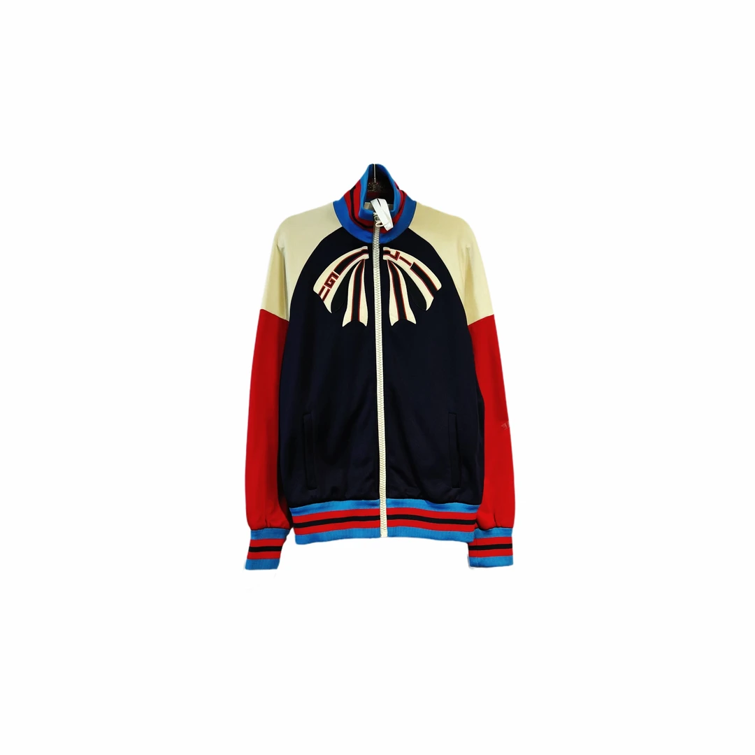 99新 GUCCI/古驰 011427 图案印花拼接拉链夹克外套 M码