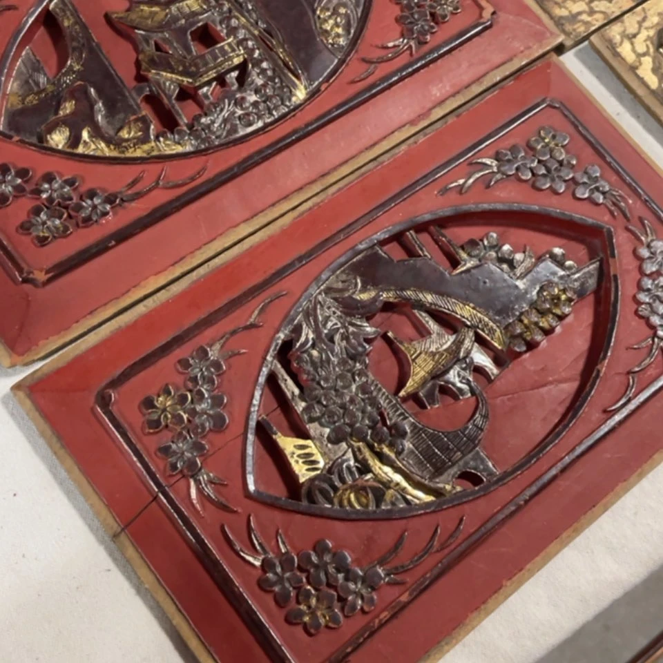 【闪购商品】香榧木文*一对花板