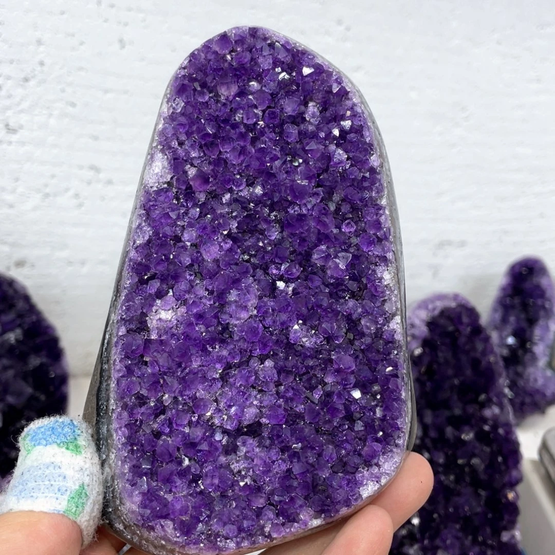 未镶嵌紫晶珠宝半成品捡漏