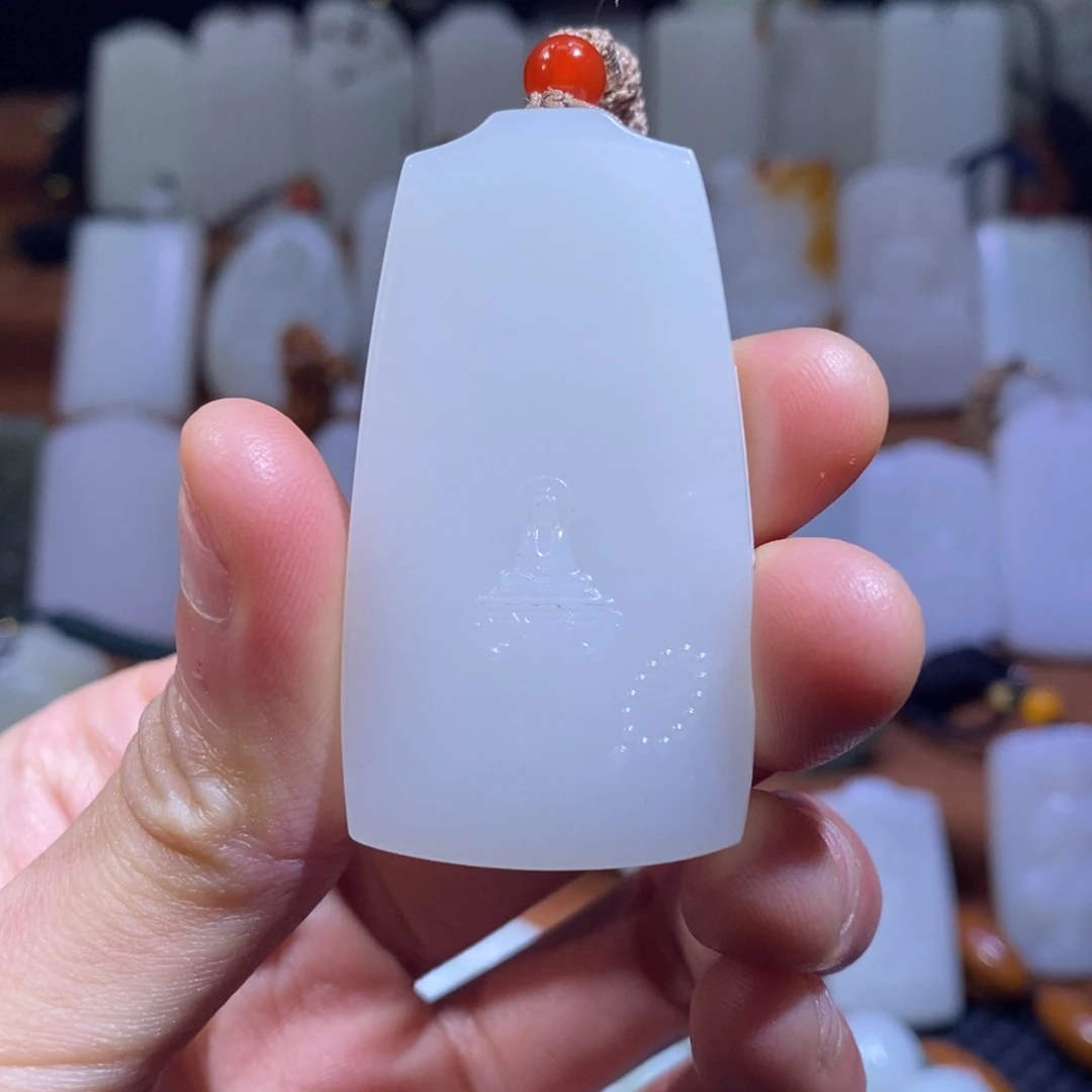 和田玉吊坠(不含链)未镶嵌