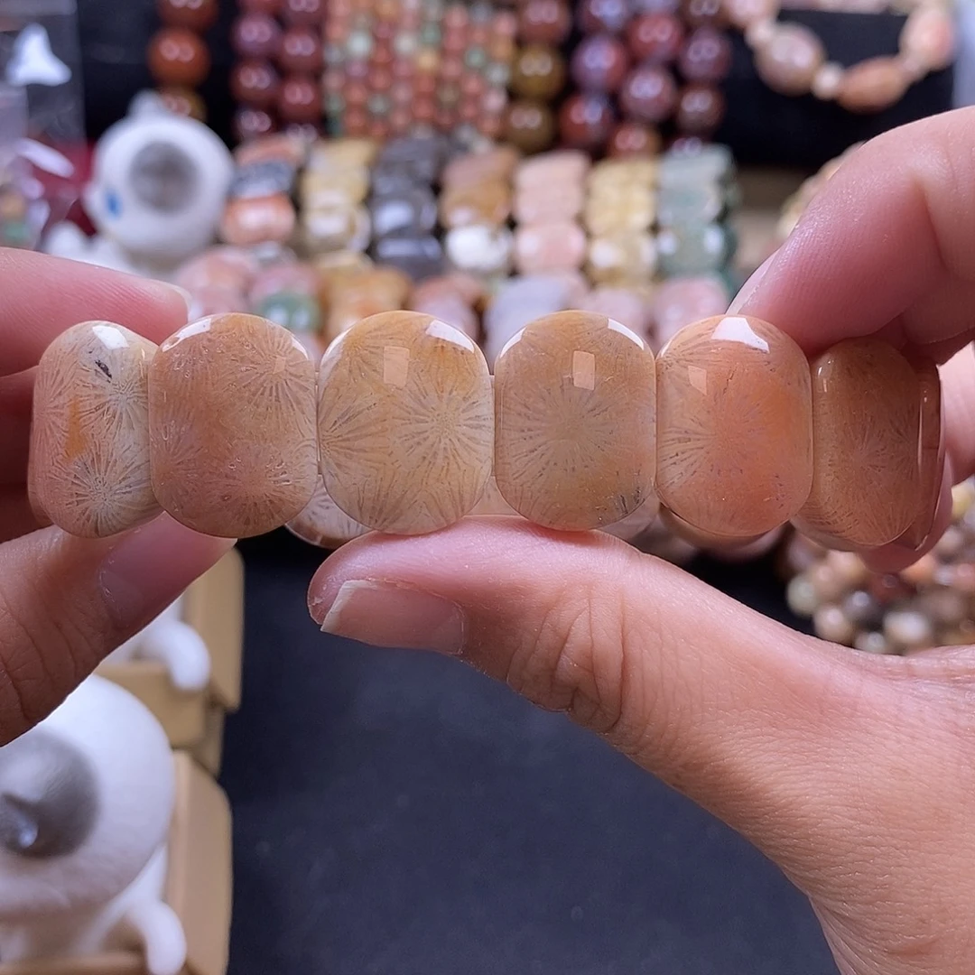 未镶嵌手牌硅化珊瑚（珊瑚玉）43