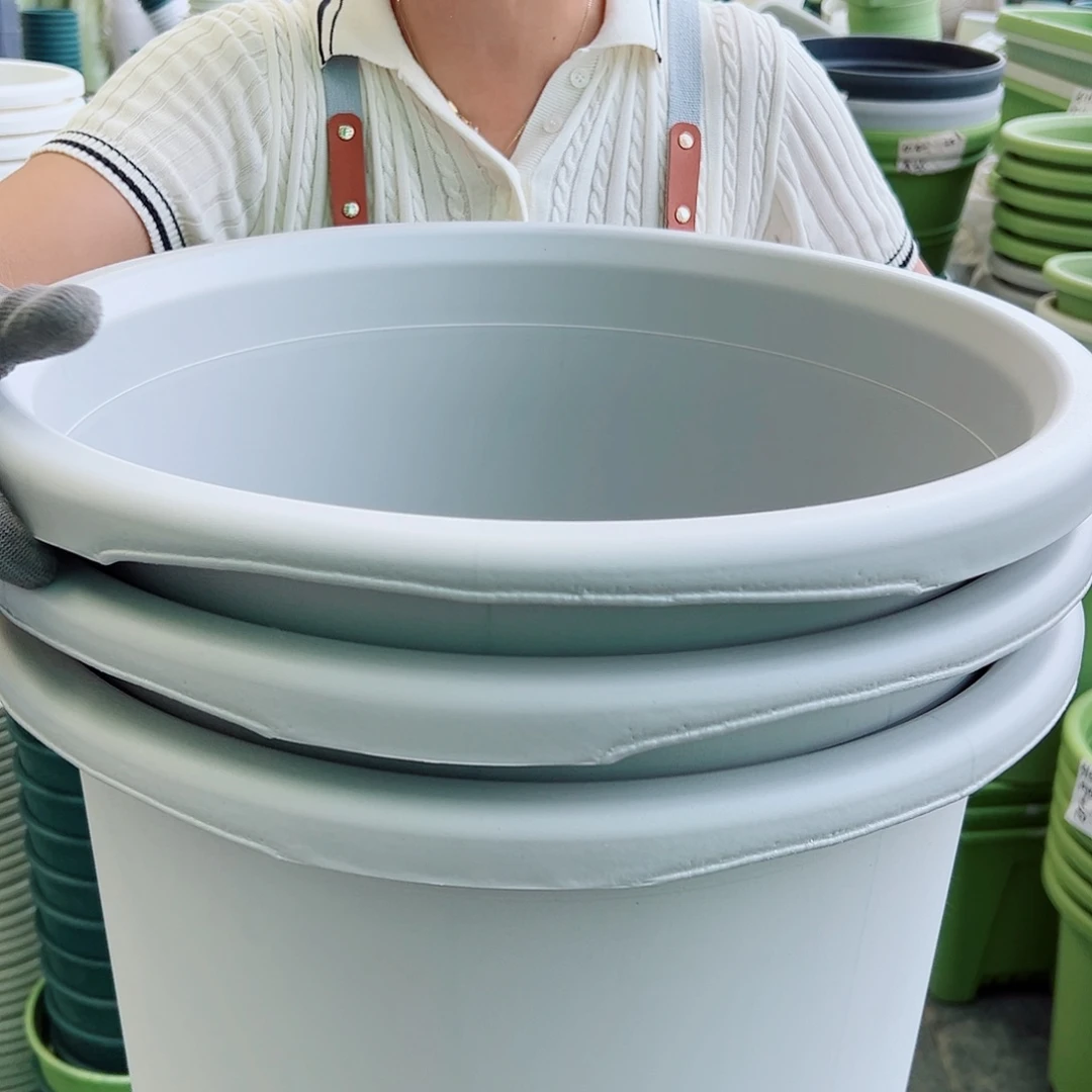 瑕疵四季盆9#灰白色3个无托