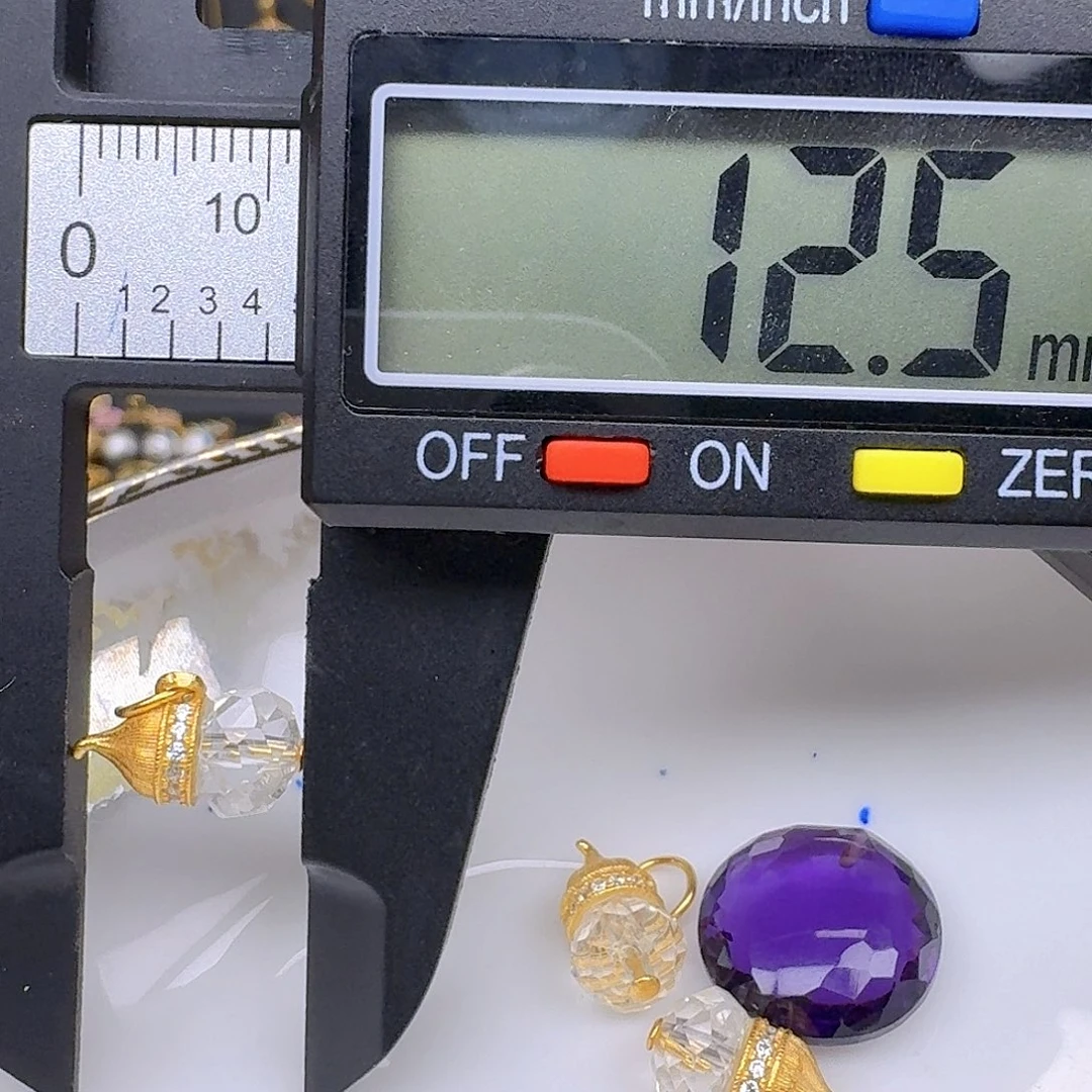 银S925镶嵌紫晶颈饰紫水晶925镶嵌92