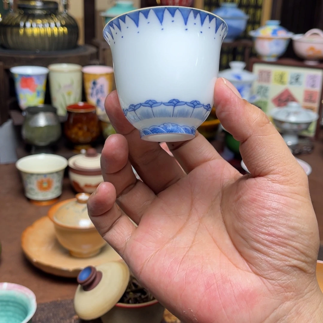 一***梦素铭品瓷釉下彩茶具