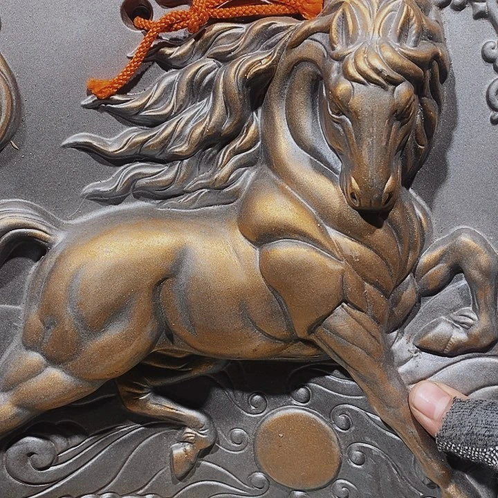 瓷片新年快乐万事如意