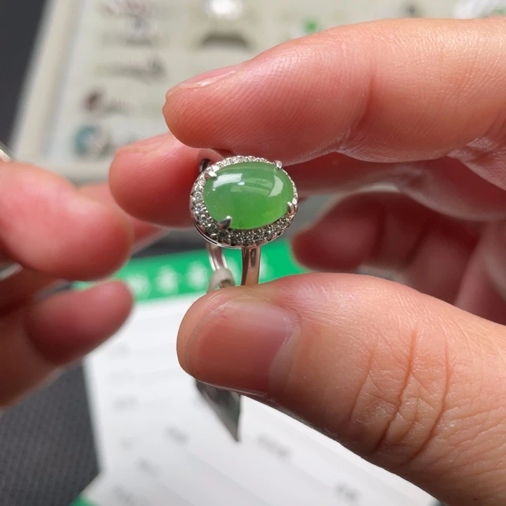 翡翠未镶嵌戒指缅甸天然翡翠