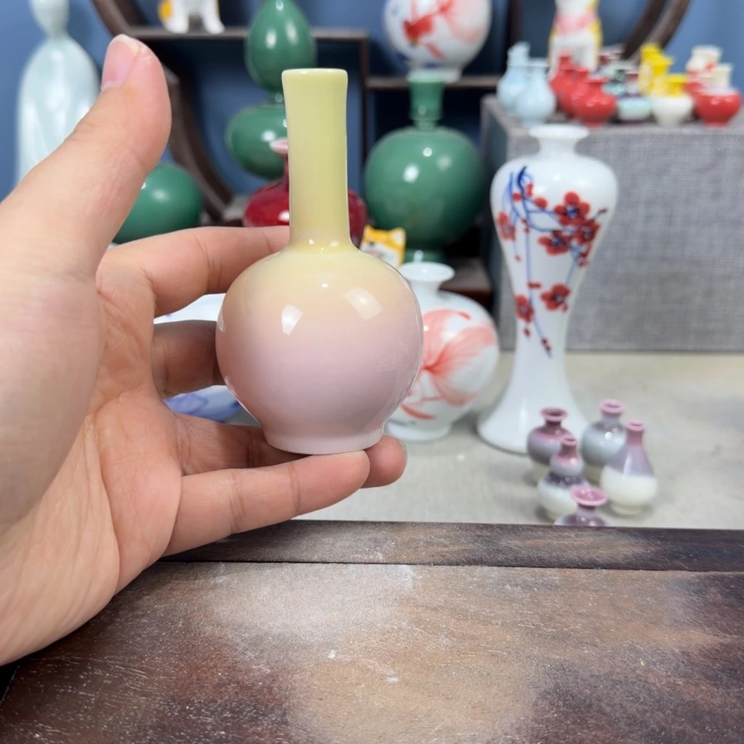 陶瓷手工小花器摆件