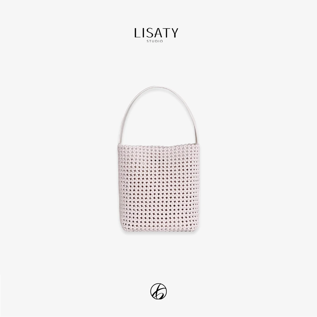 LISATY 度假系列 手工编织镂空配子母套包单肩包