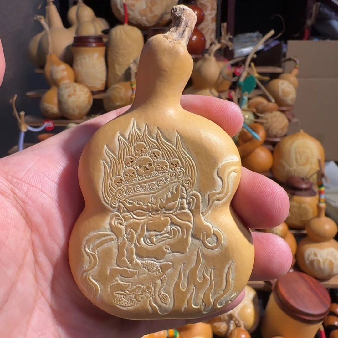 有机玻璃大黑天雕刻放漏