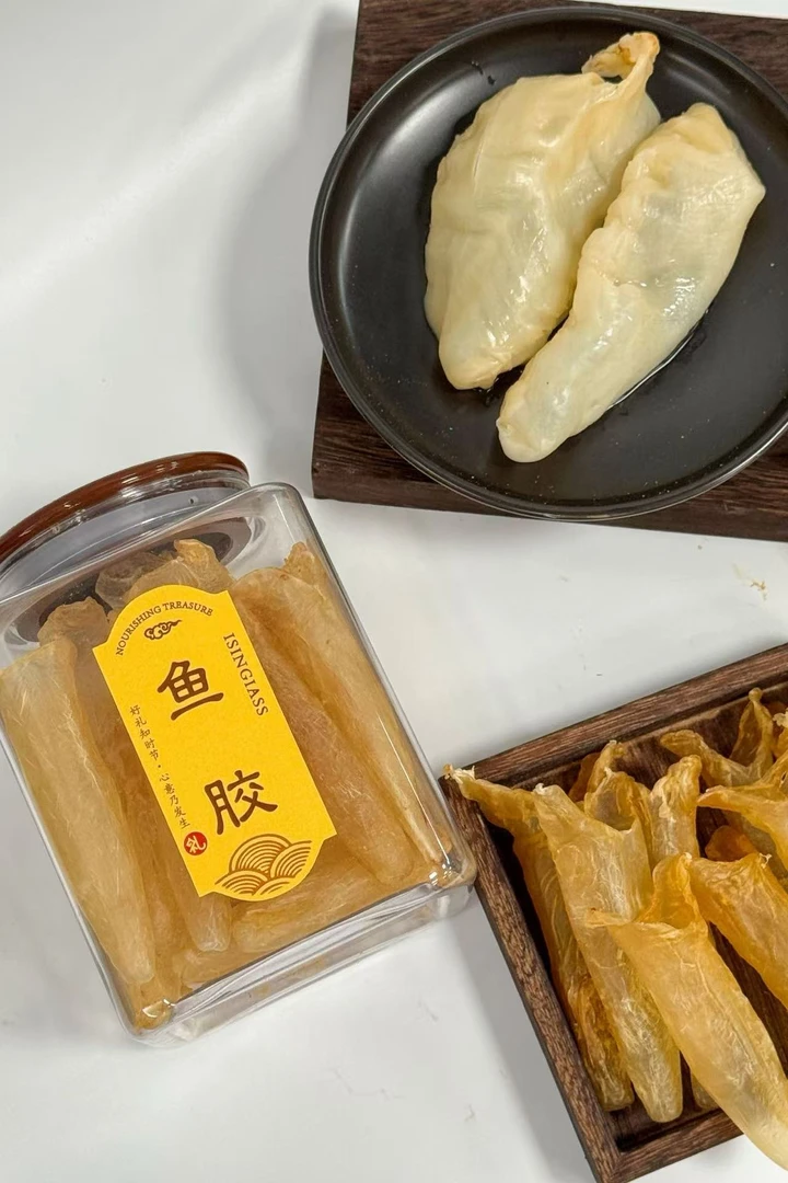 陈年老黄花胶鱼胶清水鱼肚非洲黄花鱼胶鱼鳔孕妇月子滋补鱼胶