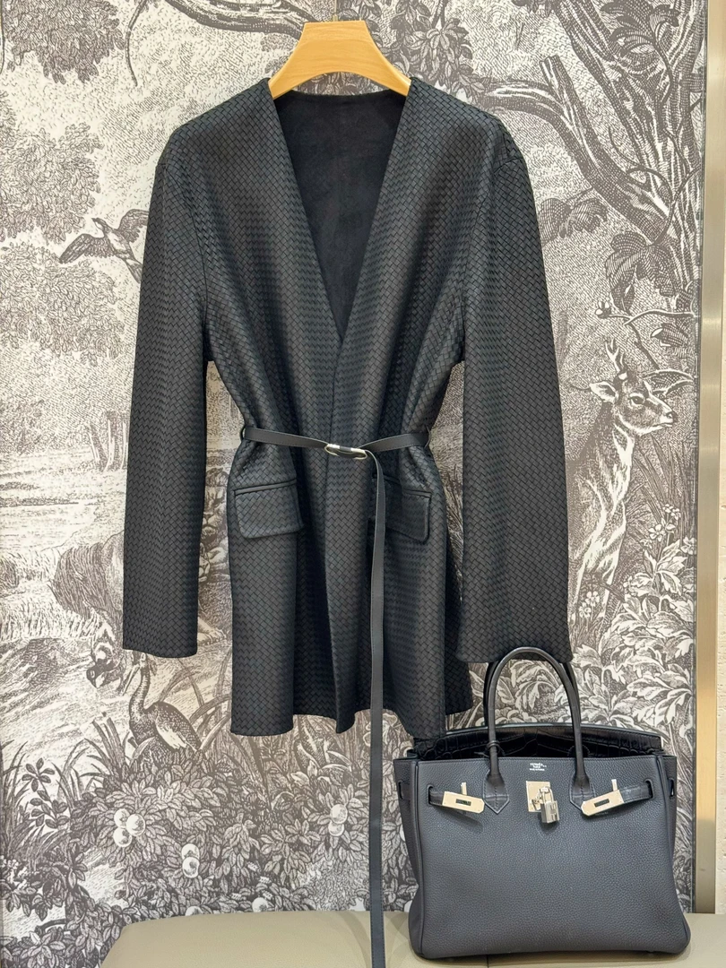 【YINGFEI PARIS】高级定制编制款皮衣