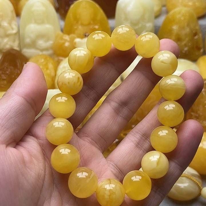 琥珀颈饰未镶嵌琥珀蜜蜡吊坠