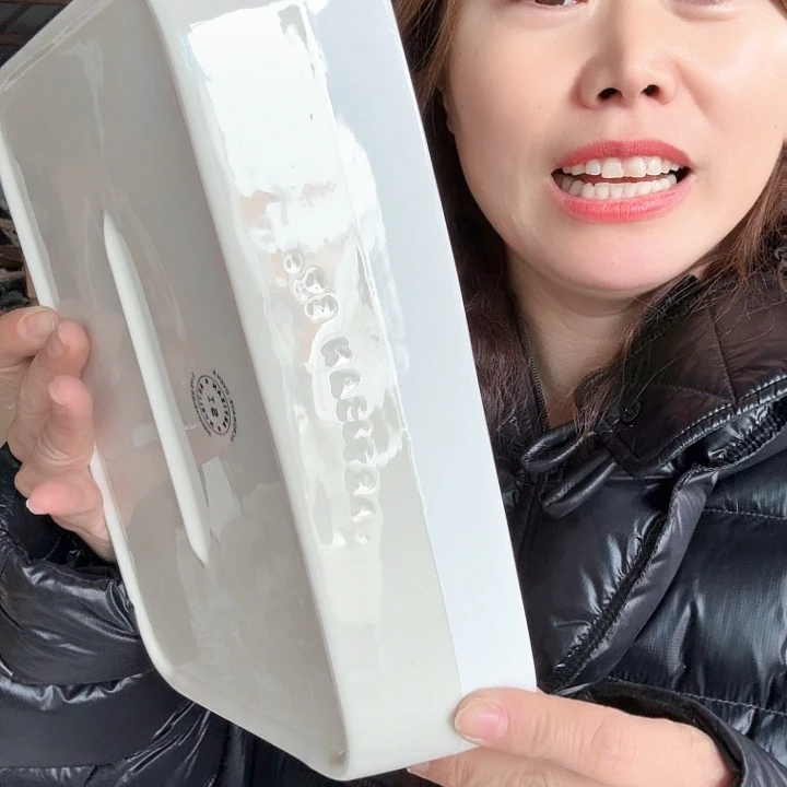 高温陶瓷字母拼色没有耳朵的烤盘微瑕