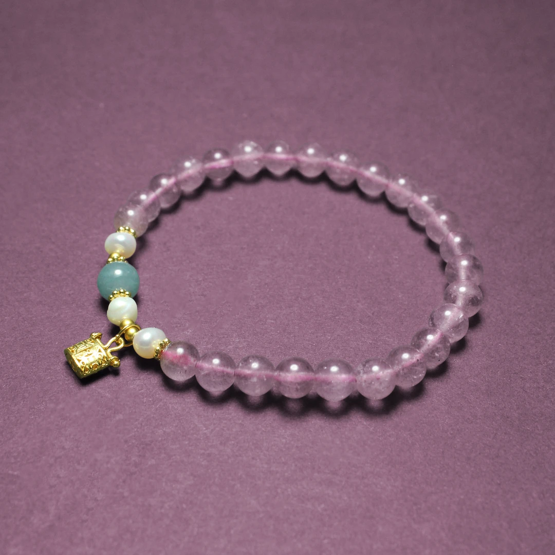 铜合金手链 莲花精美百搭女款手串气质女士小众