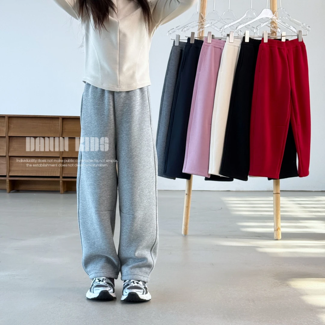 嗒囜【10W妈妈票选的弯刀裤2.0】高克重加绒冬装儿童微宽松休闲裤