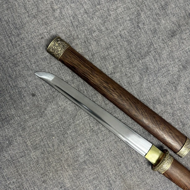 唐横刀龙泉昊天宝剑一体刀剑绣春刀锰钢唐剑刀具防身冷兵器未开刃